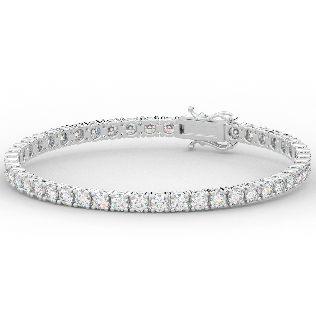7.00CT.TW ROUND LAB DIAMOND TENNIS BRACELET - Nazarelle