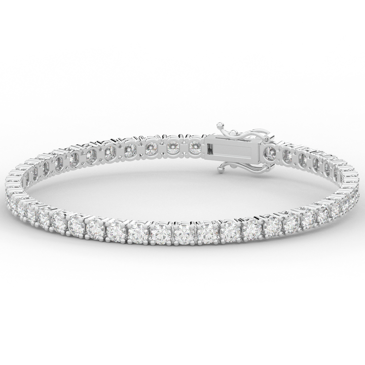 7.00CT.TW ROUND LAB DIAMOND TENNIS BRACELET - Nazarelle