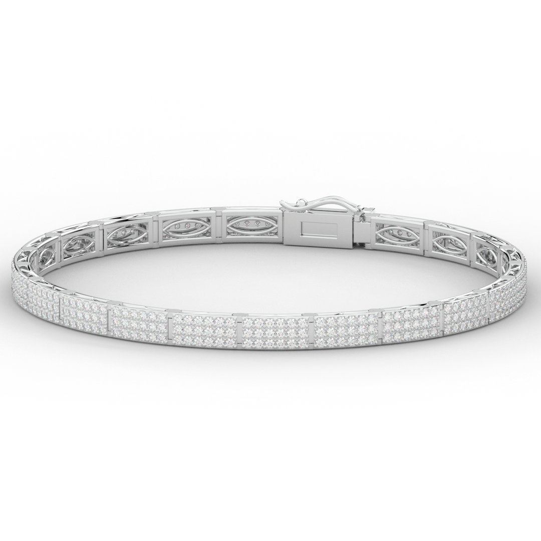 2.25CT.TW ROUND LAB DIAMOND TENNIS BRACELET - Nazarelle