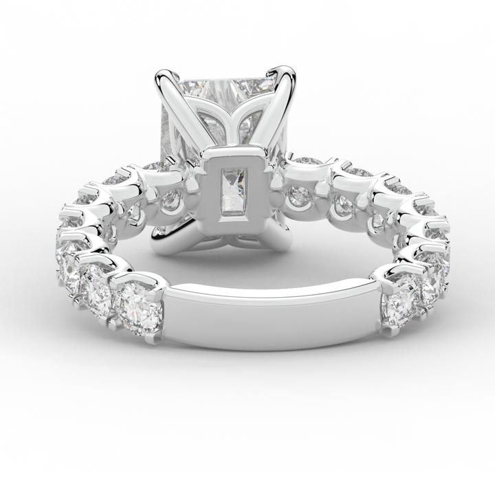 4.35CT.TW RADIANT LAB DIAMOND ENGAGEMENT RING - Nazarelle