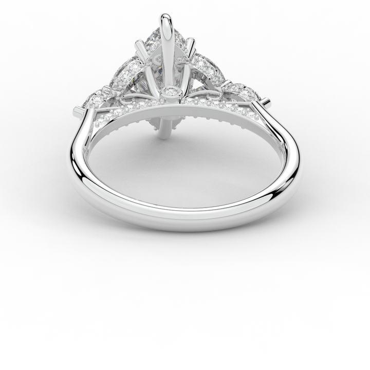 1.50CT.TW MARQUISE LAB DIAMOND ENGAGEMENT RING - Nazarelle