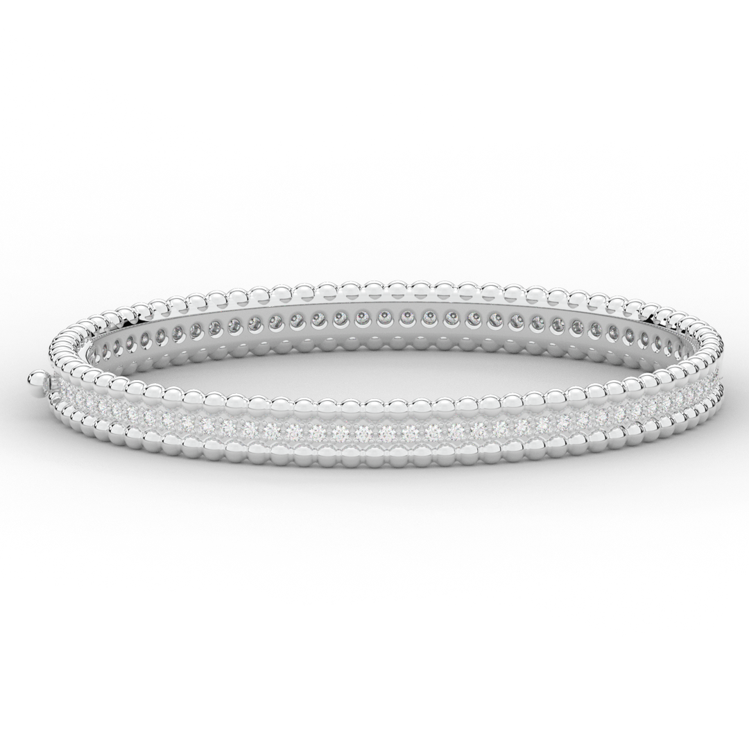 1.20CT.TW ROUND LAB DIAMOND ETERNITY BANGLE - Nazarelle