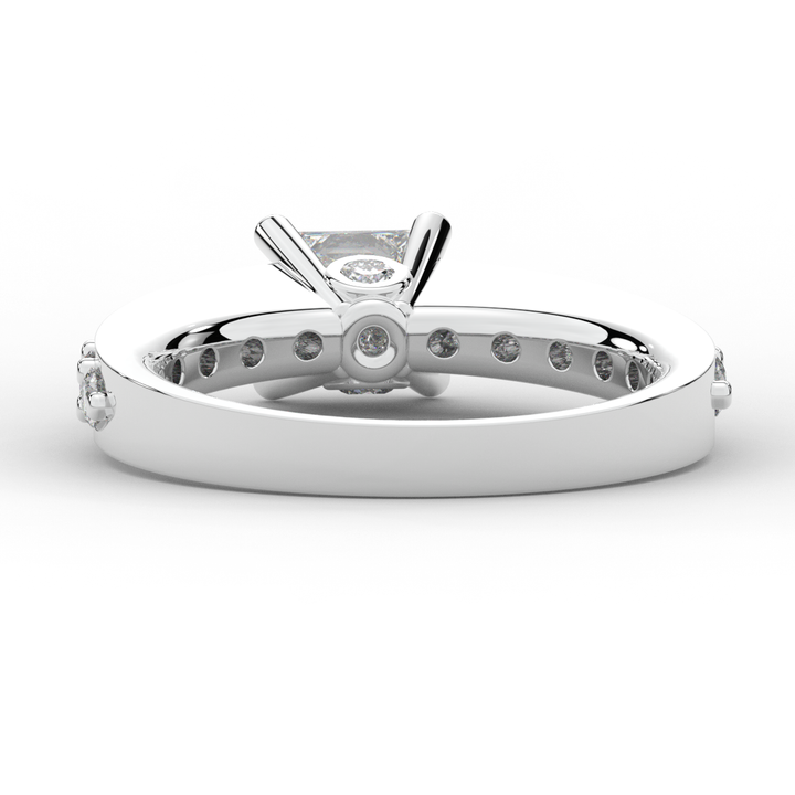 1.75CT.TW PRINCESS LAB DIAMOND SOLITAIRE ENGAGEMENT RING - Nazarelle