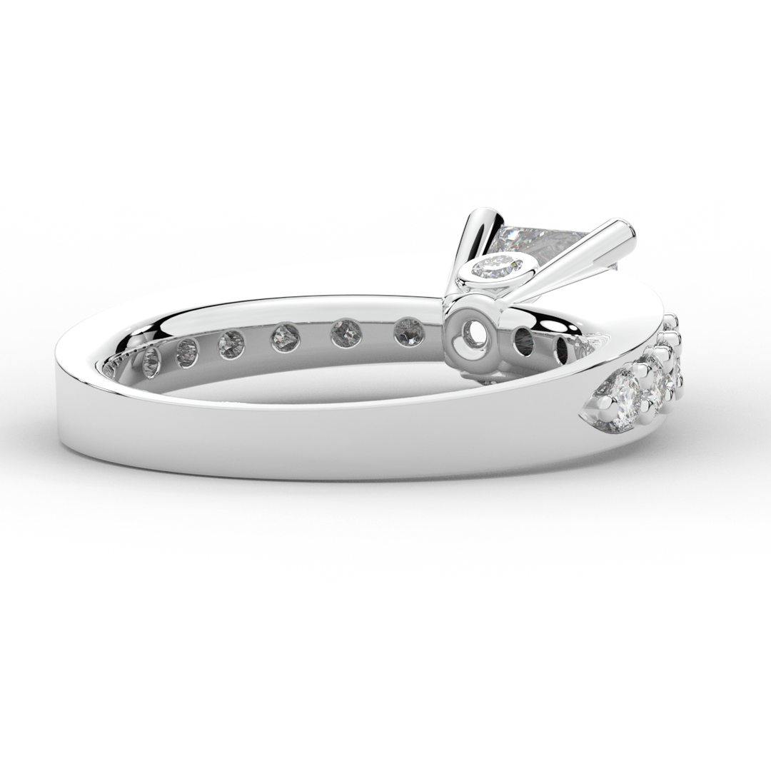 1.75CT.TW PRINCESS LAB DIAMOND SOLITAIRE ENGAGEMENT RING - Nazarelle