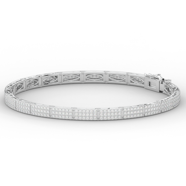 2.25CT.TW ROUND LAB DIAMOND TENNIS BRACELET - Nazarelle