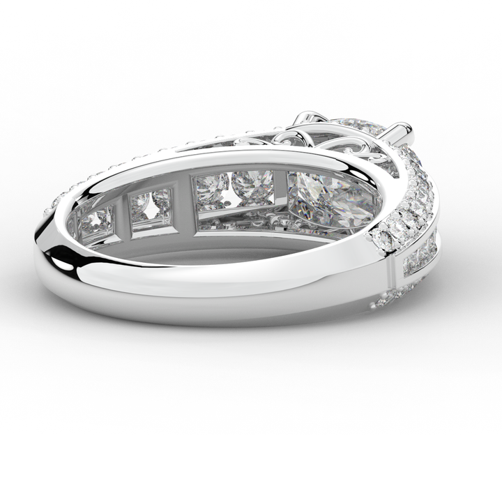 1.80CT.TW OVAL LAB DIAMOND SOLITAIRE ENGAGEMENT RING - Nazarelle