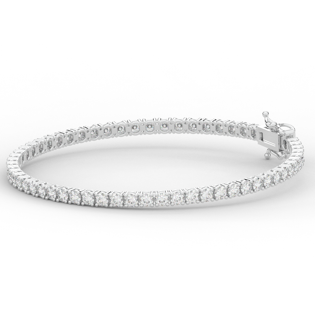 5.00CT.TW ROUND LAB DIAMOND TENNIS BRACELET - Nazarelle