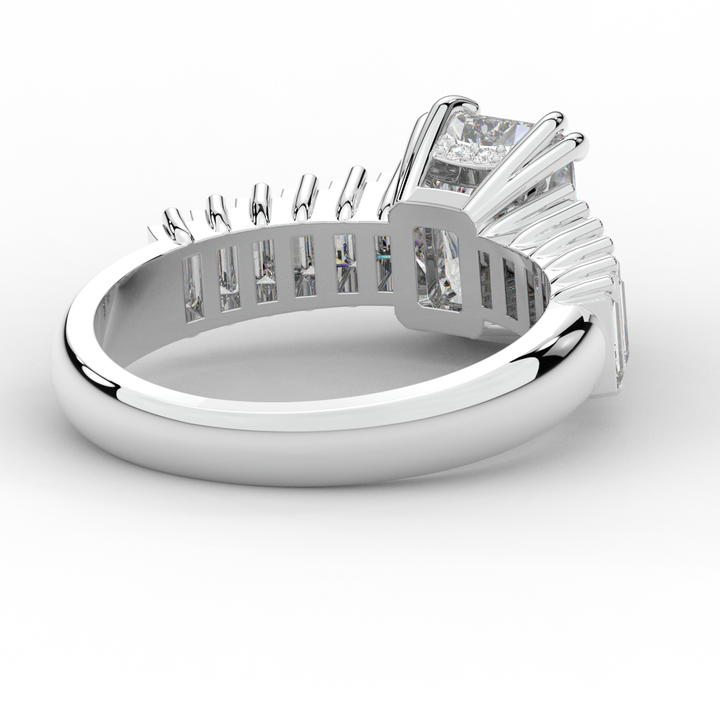 2.60CT.TW RADIANT LAB DIAMOND ENGAGEMENT RING - Nazarelle