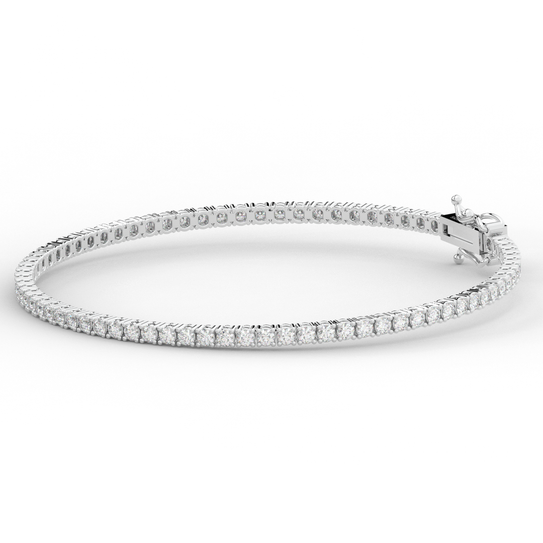 3.00CT.TW ROUND LAB DIAMOND TENNIS BRACELET - Nazarelle