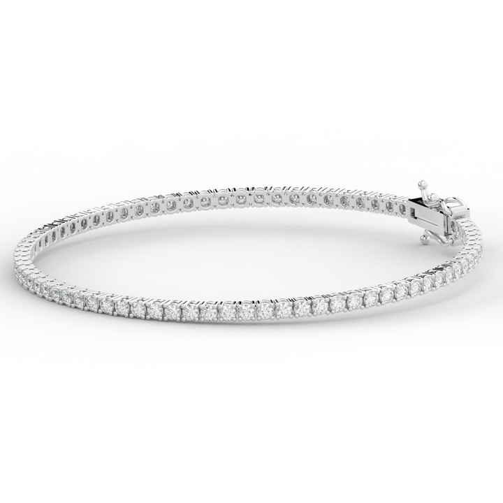 3.00CT.TW ROUND LAB DIAMOND TENNIS BRACELET - Nazarelle