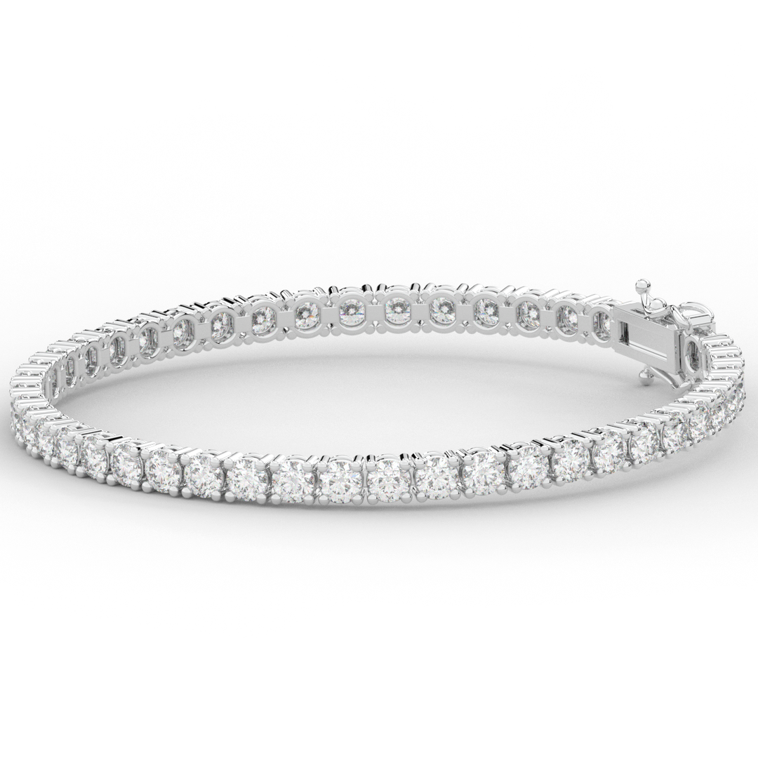 7.00CT.TW ROUND LAB DIAMOND TENNIS BRACELET - Nazarelle