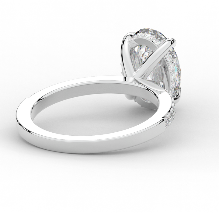 2.70CT.TW OVAL LAB DIAMOND SOLITAIRE ENGAGEMENT RING - Nazarelle