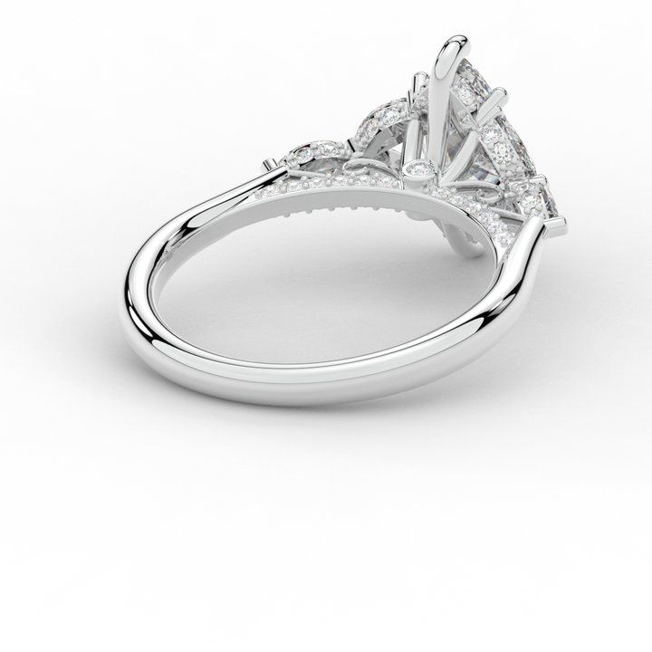 1.50CT.TW MARQUISE LAB DIAMOND ENGAGEMENT RING - Nazarelle