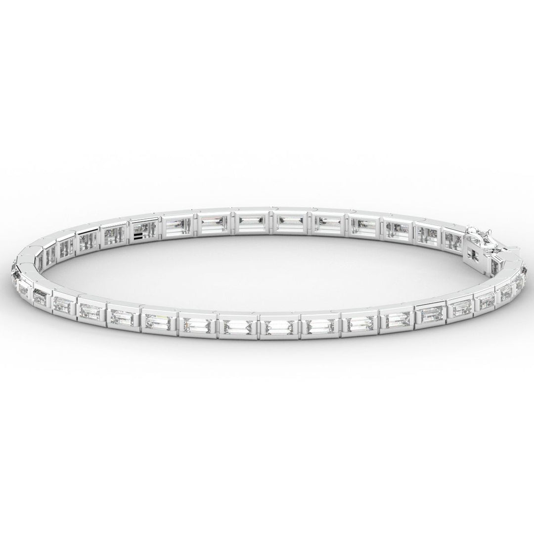 3.40CT.TW ROUND LAB DIAMOND TENNIS BRACELET - Nazarelle