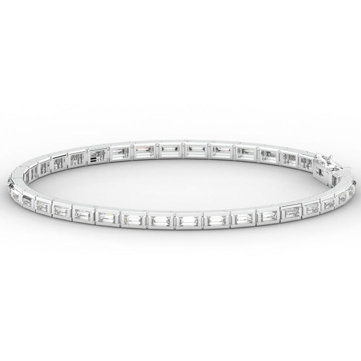 3.40CT.TW ROUND LAB DIAMOND TENNIS BRACELET - Nazarelle