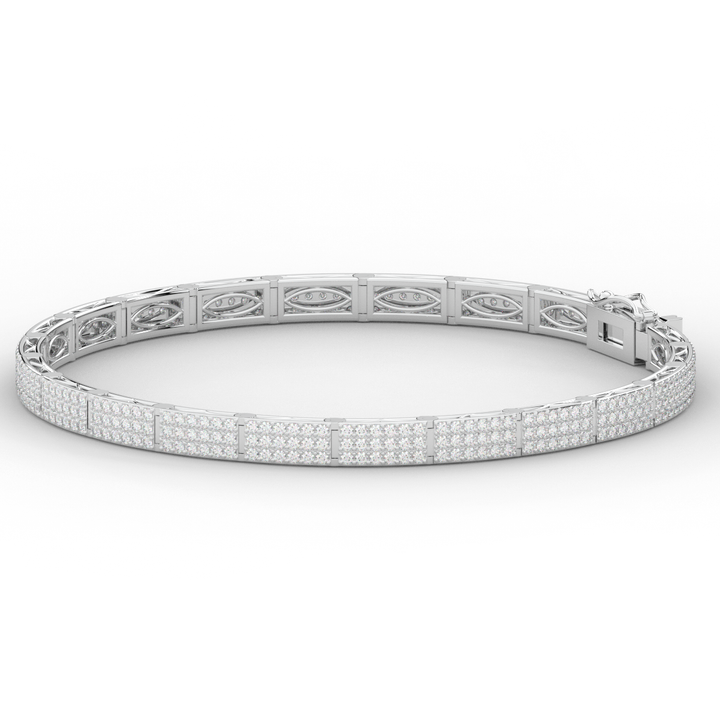 2.25CT.TW ROUND LAB DIAMOND TENNIS BRACELET - Nazarelle