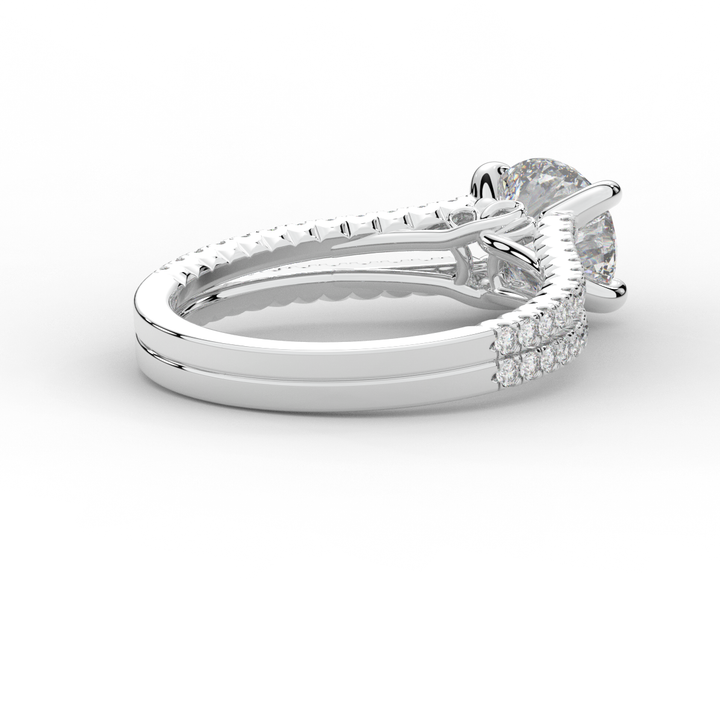 1.90CT.TW ROUND LAB DIAMOND SOLITAIRE ENGAGEMENT RING - Nazarelle