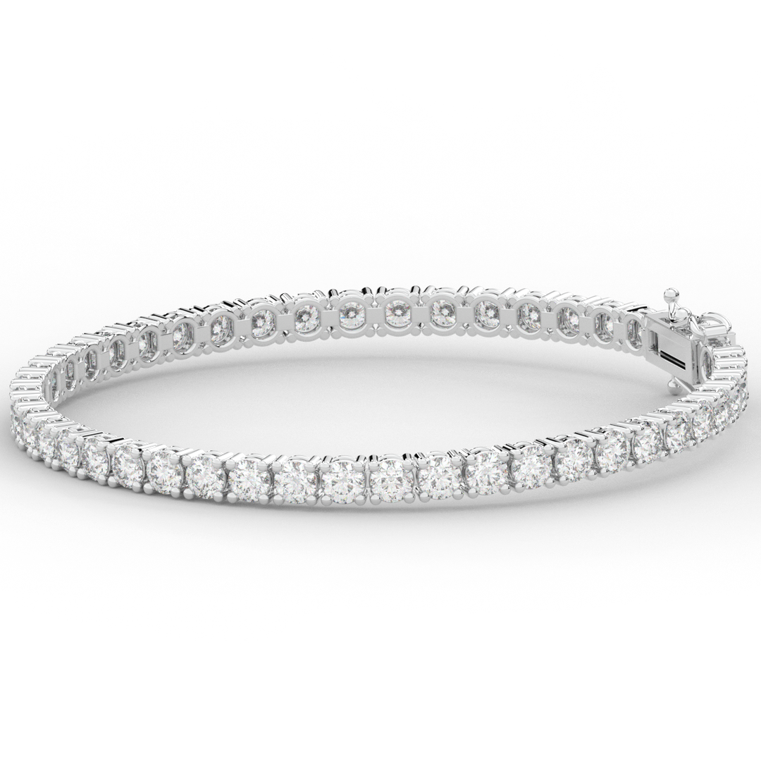 7.00CT.TW ROUND LAB DIAMOND TENNIS BRACELET - Nazarelle