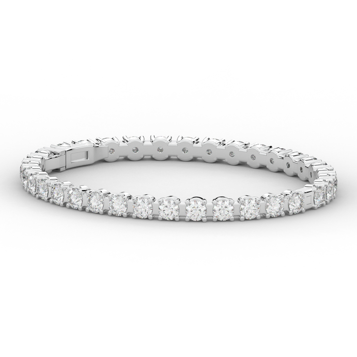 9.00CT.TW ROUND LAB DIAMOND ETERNITY BANGLE - Nazarelle