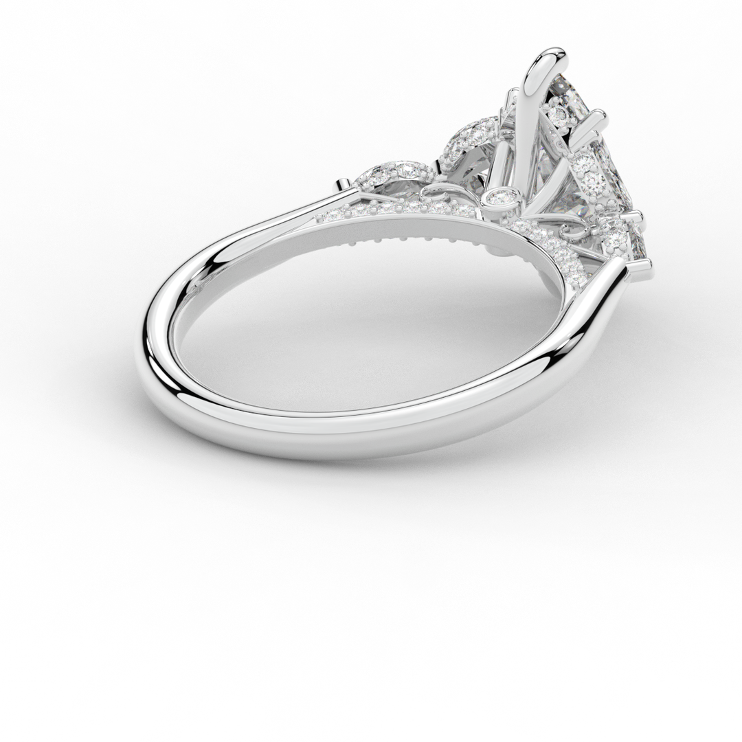 1.50CT.TW MARQUISE LAB DIAMOND ENGAGEMENT RING - Nazarelle