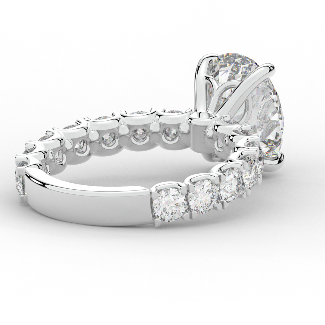 4.35CT.TW OVAL LAB DIAMOND ENGAGEMENT RING - Nazarelle