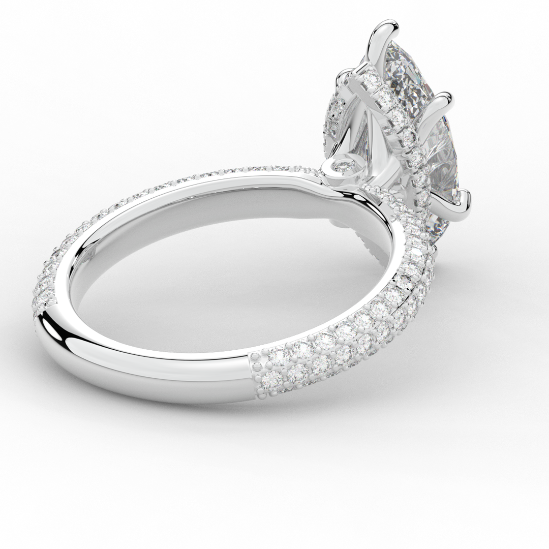 2.60CT.TW MARQUISE LAB DIAMOND ENGAGEMENT RING - Nazarelle