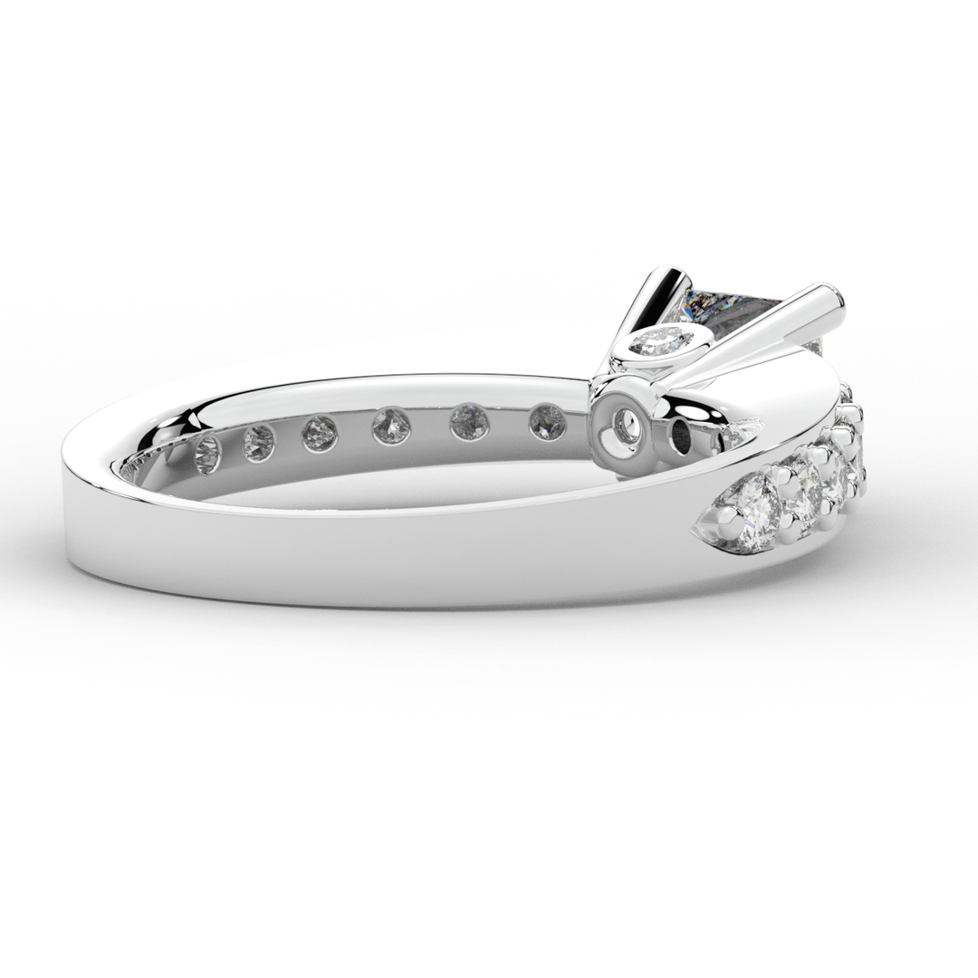 1.75CT.TW PRINCESS LAB DIAMOND SOLITAIRE ENGAGEMENT RING - Nazarelle