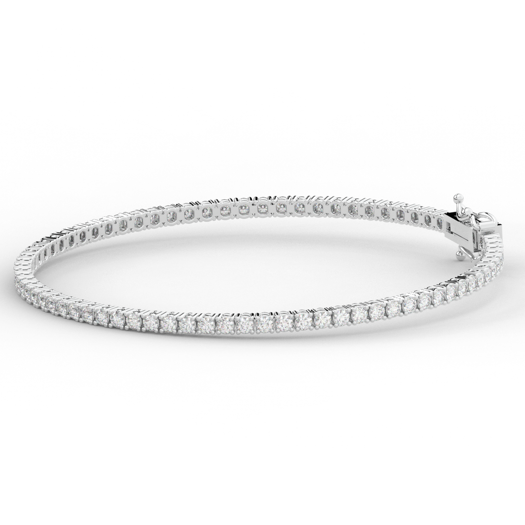 3.00CT.TW ROUND LAB DIAMOND TENNIS BRACELET - Nazarelle