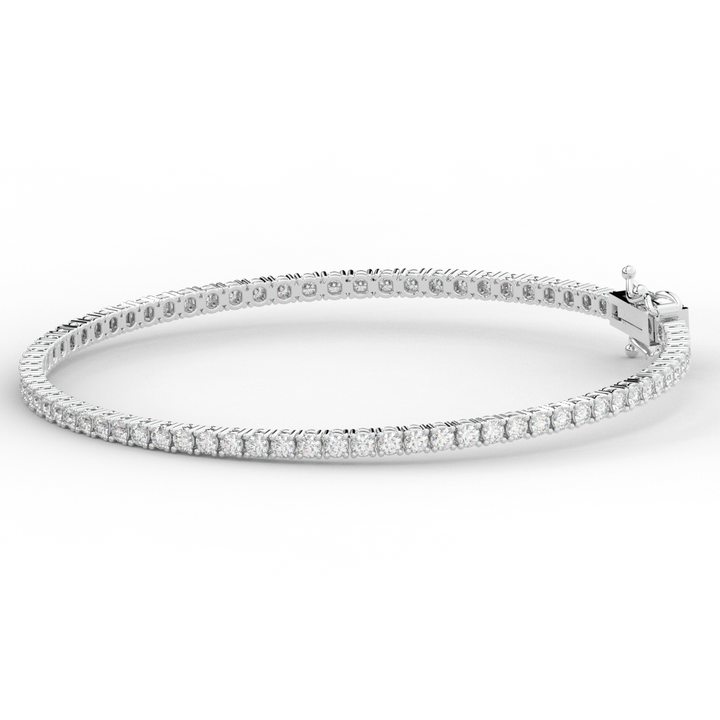 3.00CT.TW ROUND LAB DIAMOND TENNIS BRACELET - Nazarelle