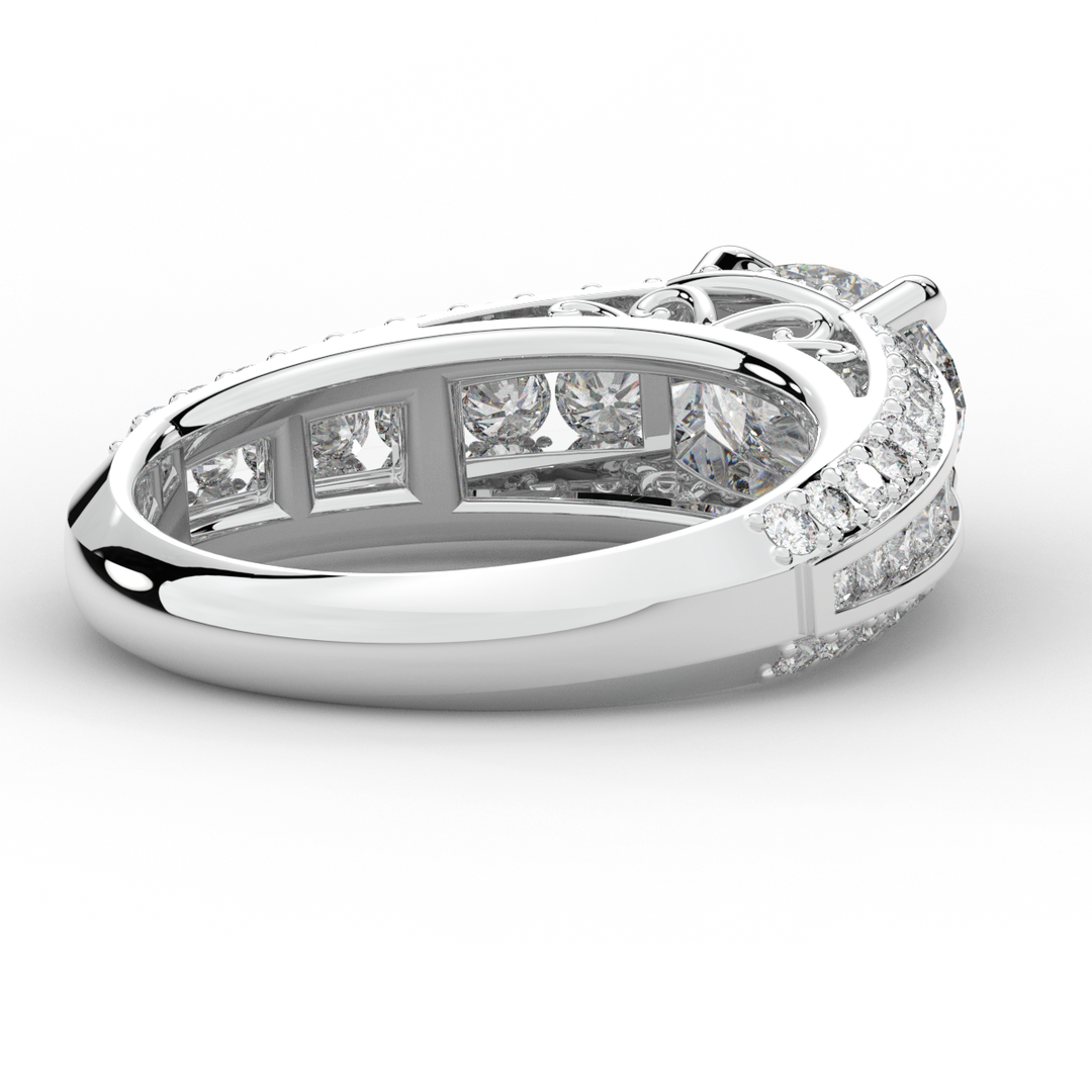 1.80CT.TW OVAL LAB DIAMOND SOLITAIRE ENGAGEMENT RING - Nazarelle