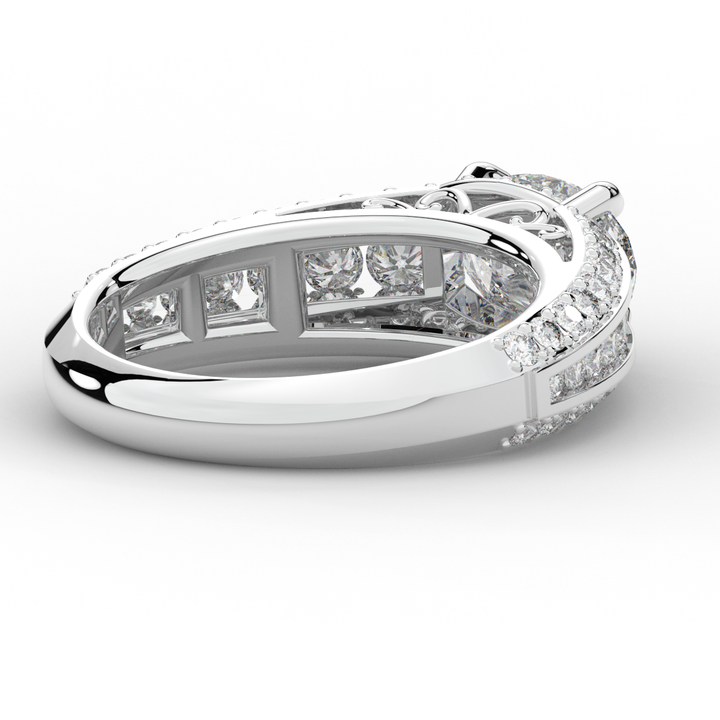 1.80CT.TW OVAL LAB DIAMOND SOLITAIRE ENGAGEMENT RING - Nazarelle