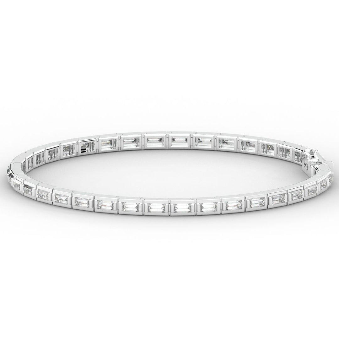 3.40CT.TW ROUND LAB DIAMOND TENNIS BRACELET - Nazarelle