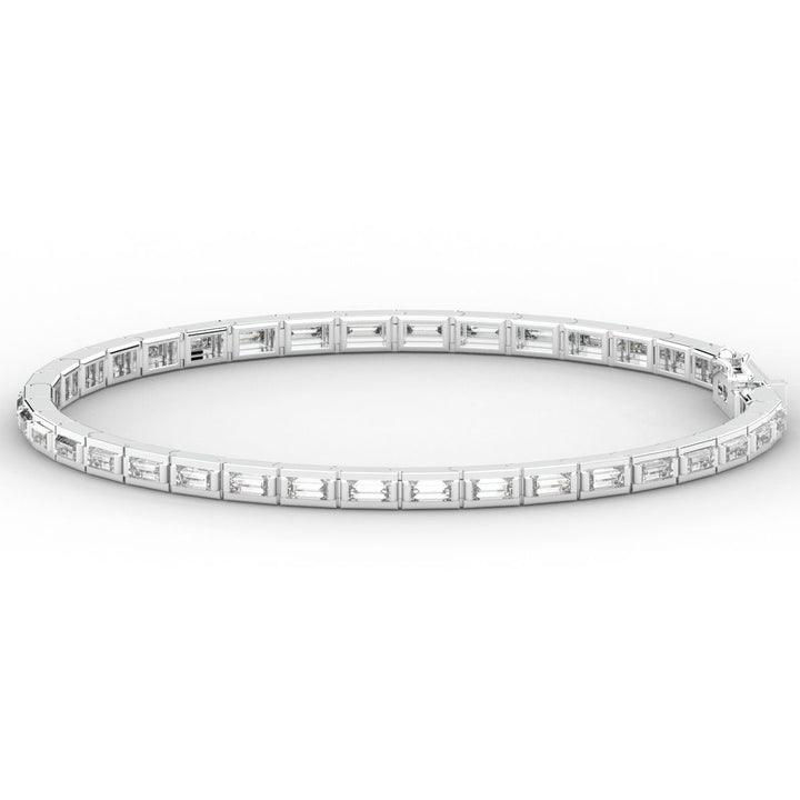 3.40CT.TW ROUND LAB DIAMOND TENNIS BRACELET - Nazarelle