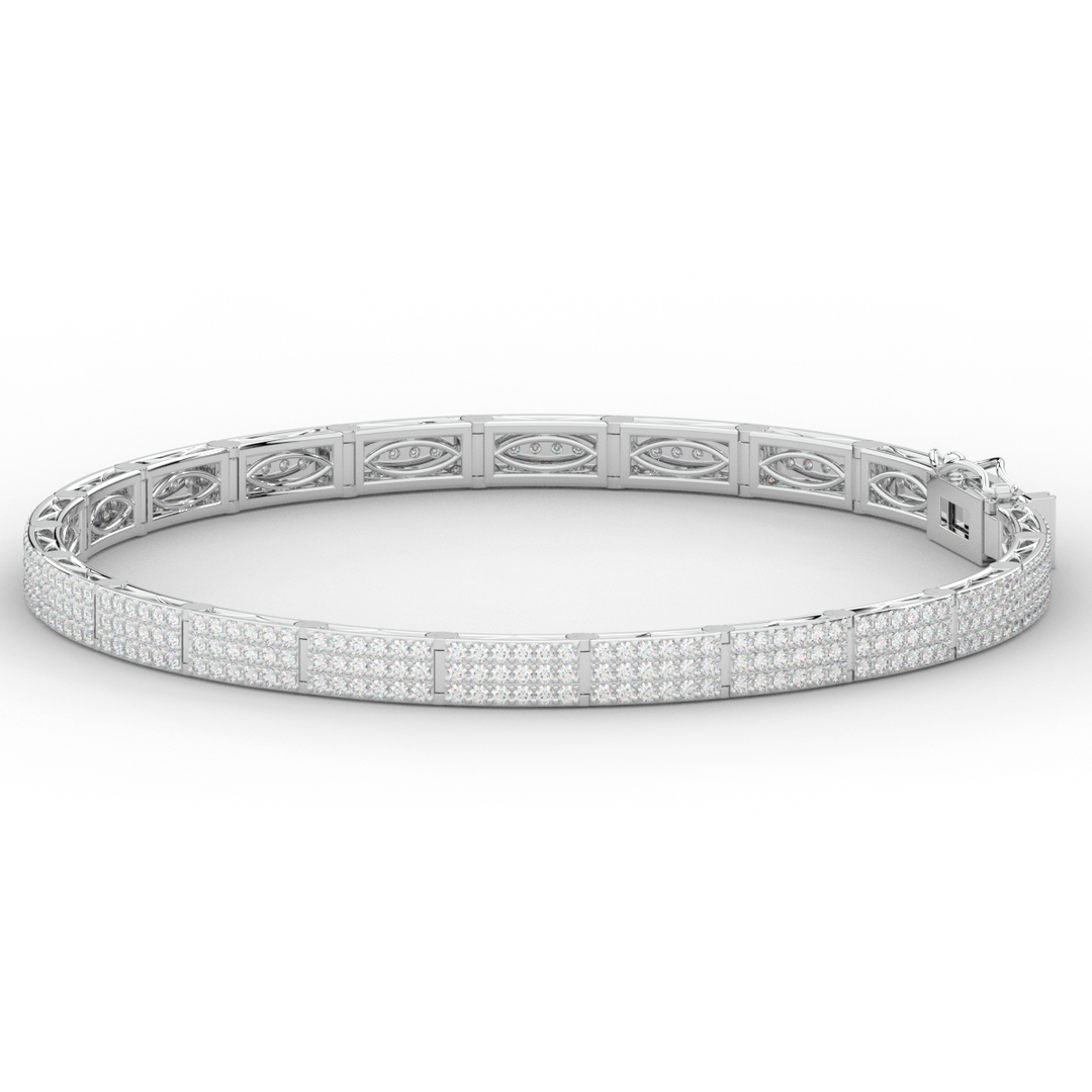 2.25CT.TW ROUND LAB DIAMOND TENNIS BRACELET - Nazarelle