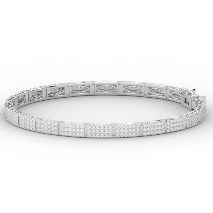 2.25CT.TW ROUND LAB DIAMOND TENNIS BRACELET - Nazarelle