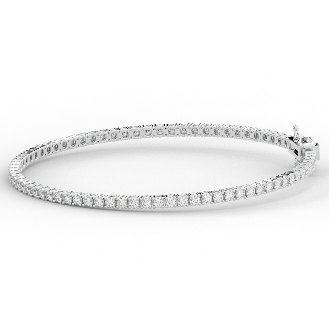 3.00CT.TW ROUND LAB DIAMOND TENNIS BRACELET - Nazarelle