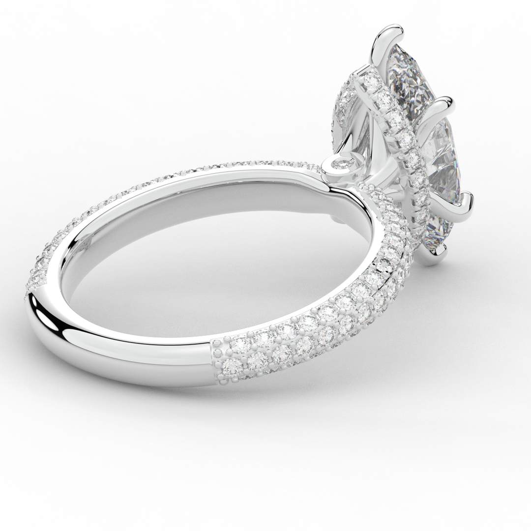 2.60CT.TW MARQUISE LAB DIAMOND ENGAGEMENT RING - Nazarelle