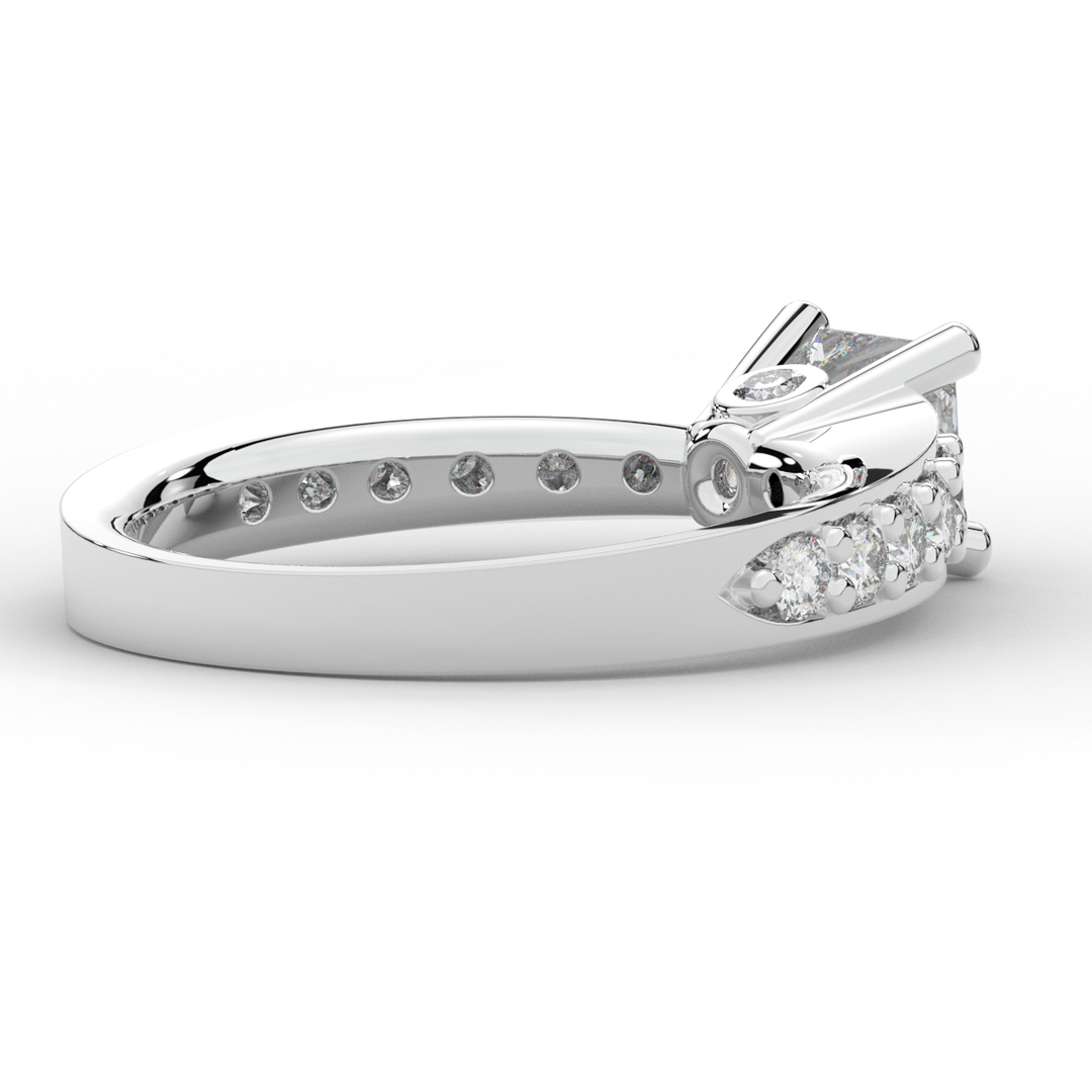 1.75CT.TW PRINCESS LAB DIAMOND SOLITAIRE ENGAGEMENT RING - Nazarelle