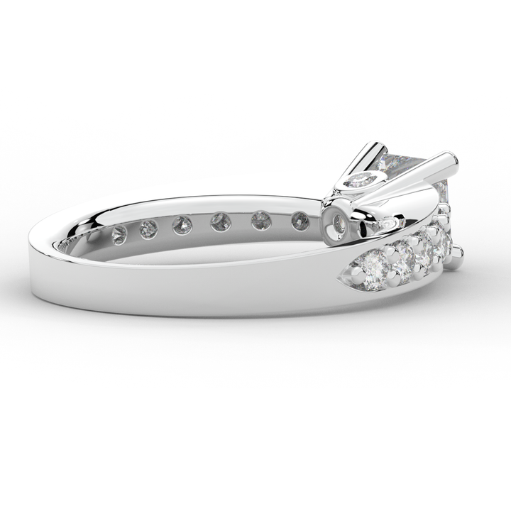 1.75CT.TW PRINCESS LAB DIAMOND SOLITAIRE ENGAGEMENT RING - Nazarelle