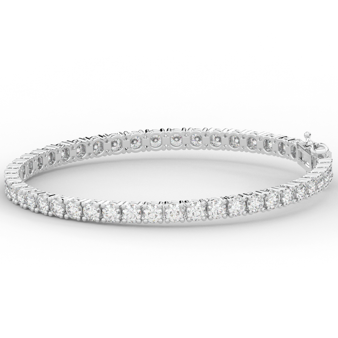 7.00CT.TW ROUND LAB DIAMOND TENNIS BRACELET - Nazarelle