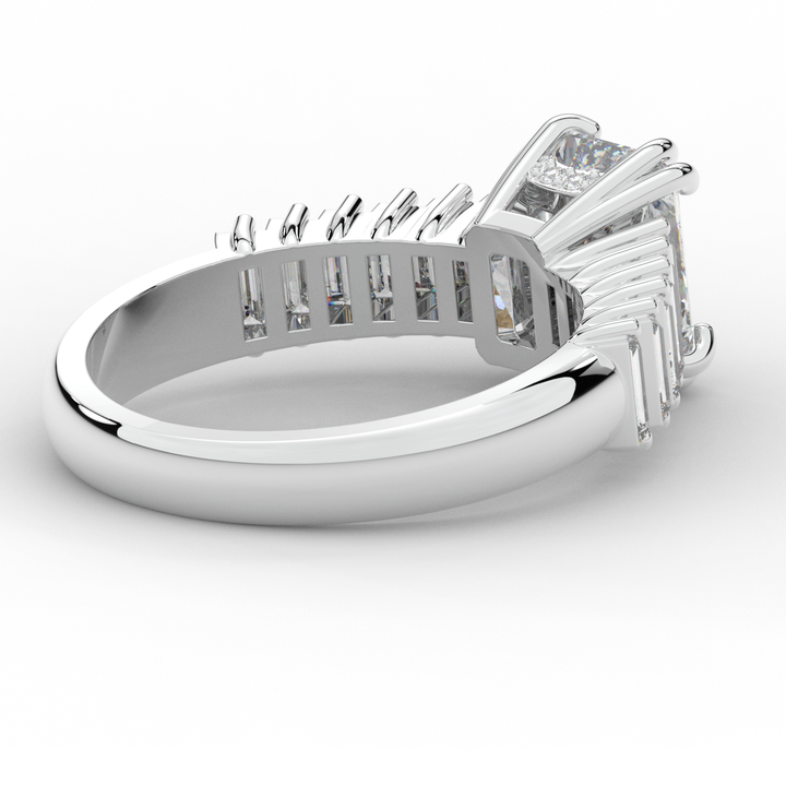 2.60CT.TW RADIANT LAB DIAMOND ENGAGEMENT RING - Nazarelle