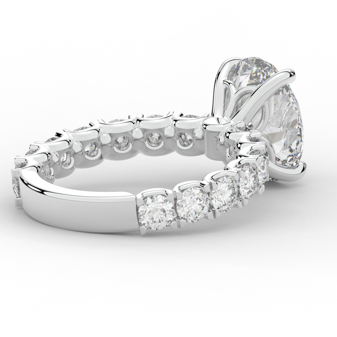 4.35CT.TW OVAL LAB DIAMOND ENGAGEMENT RING - Nazarelle