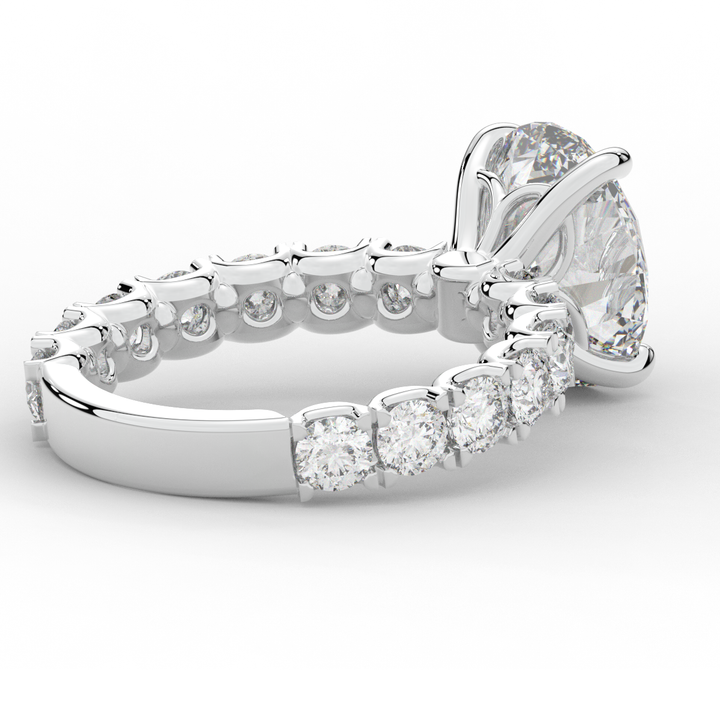 4.35CT.TW OVAL LAB DIAMOND ENGAGEMENT RING - Nazarelle