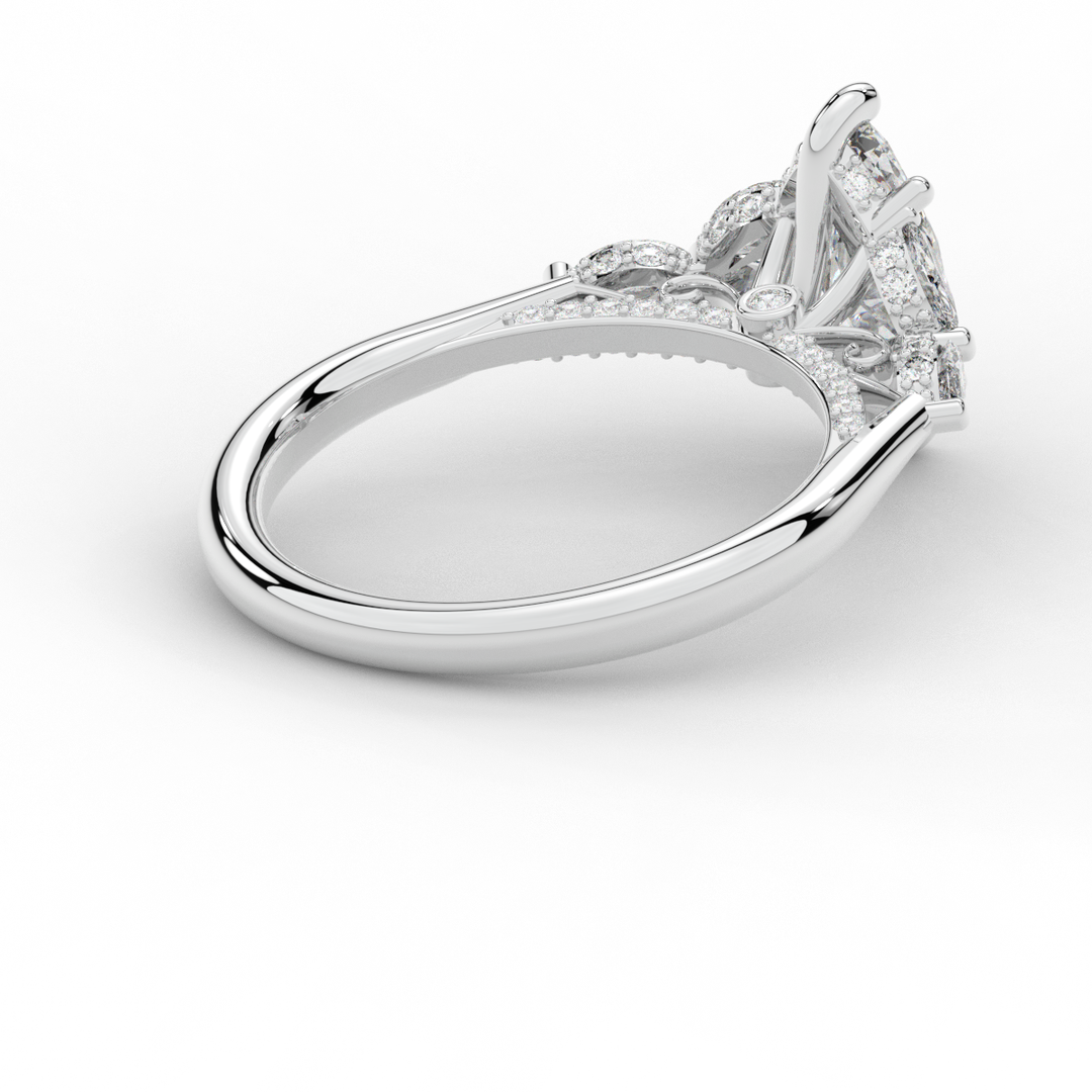 1.50CT.TW MARQUISE LAB DIAMOND ENGAGEMENT RING - Nazarelle