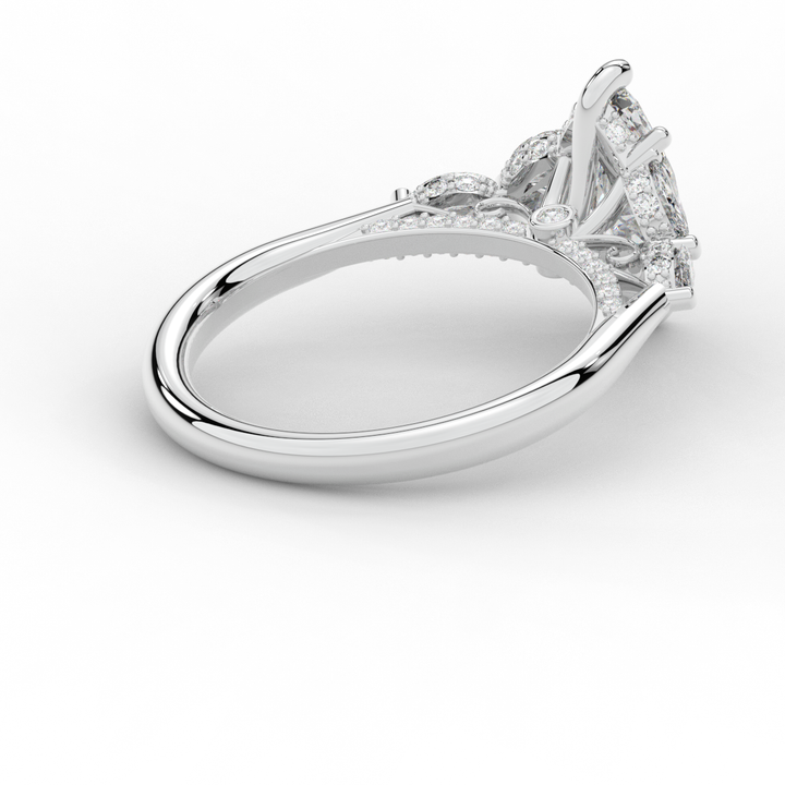 1.50CT.TW MARQUISE LAB DIAMOND ENGAGEMENT RING - Nazarelle