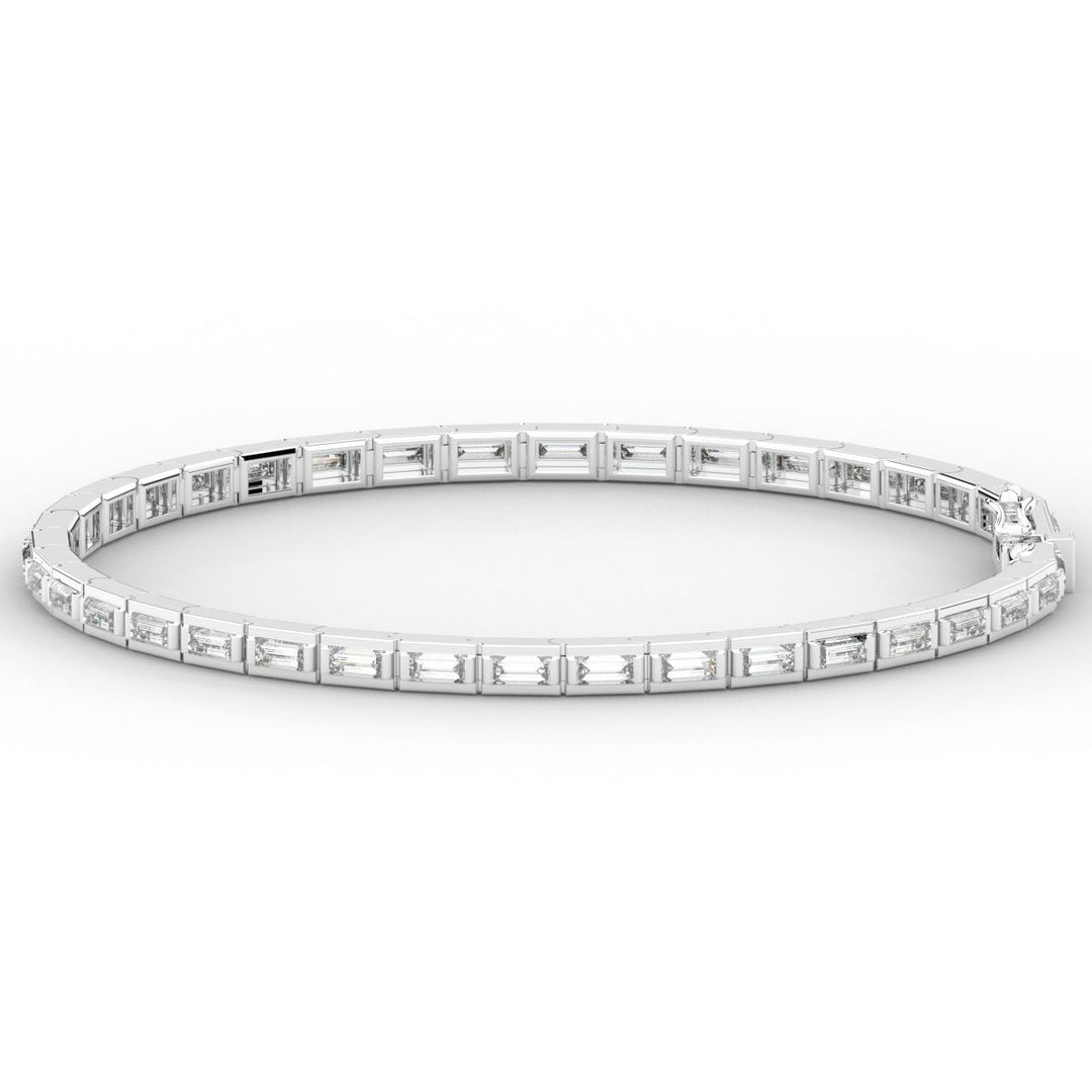 3.40CT.TW ROUND LAB DIAMOND TENNIS BRACELET - Nazarelle
