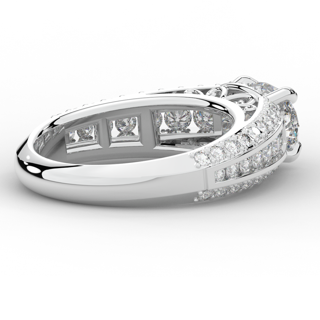 1.80CT.TW OVAL LAB DIAMOND SOLITAIRE ENGAGEMENT RING - Nazarelle