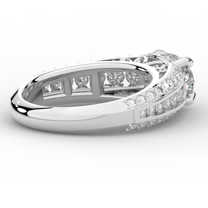 1.80CT.TW OVAL LAB DIAMOND SOLITAIRE ENGAGEMENT RING - Nazarelle