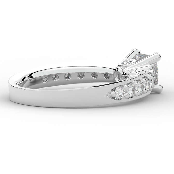 1.75CT.TW PRINCESS LAB DIAMOND SOLITAIRE ENGAGEMENT RING - Nazarelle