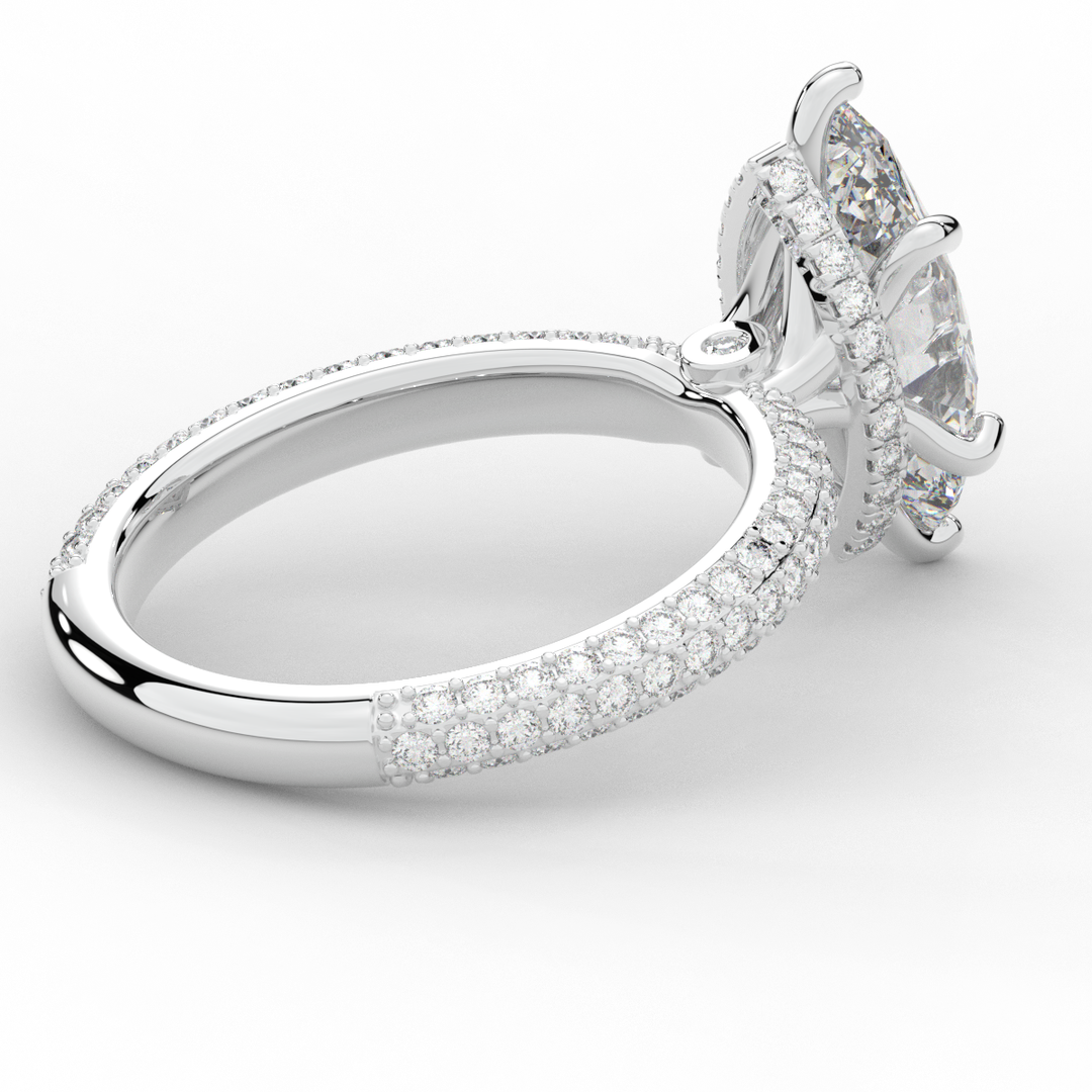 2.60CT.TW MARQUISE LAB DIAMOND ENGAGEMENT RING - Nazarelle